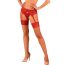 OBSESSIVE - LACELOVE STOCKINGS RED XS/S